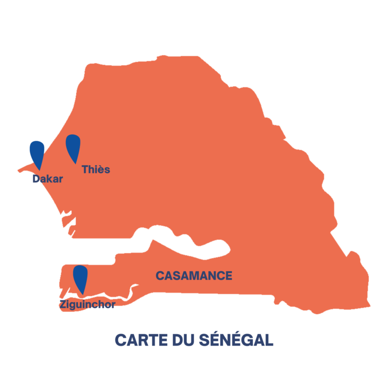 Carte Sénégal programmes sociaux